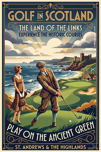 Golf in Scotland Highlands von Theodor Decker