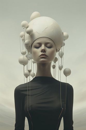 Digital created very beautiful woman in high fashion style