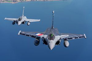 Rafale Solo Display Team 2022 über Griechenland.