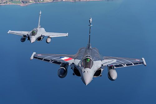 Rafale Solo Display Team 2022 au-dessus de la Grèce.