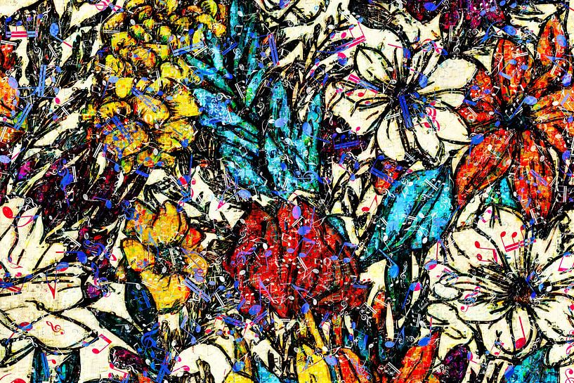 Music of flowers by Arjen Roos