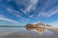 Skagsanden Beach (Lofoten) in winter