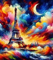Vibrant Dreamscape of Paris by Night