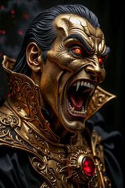 Horror Fantasy Wandbilder: DRACULA – Der goldene Vampir des Grauens