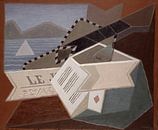 Juan Gris, gitaar voor de zee - 1925 van Atelier Liesjes thumbnail