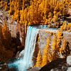 Chute d'eau de Yosemite en infrarouge sur Qasar
