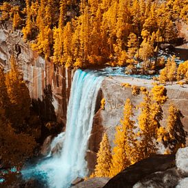 Yosemite-Wasserfall in Infrarot von Qasar