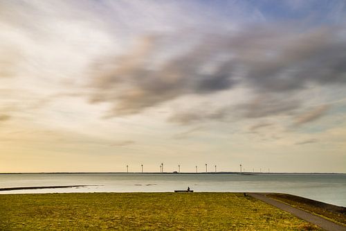 Hollandse wolkenlucht boven Oosterschelde
