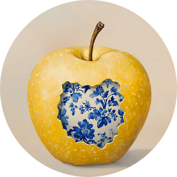 Appel met blue delft van But First Framing