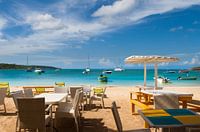 Caribbean beach at the bay