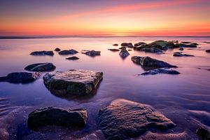 Rocky sunset