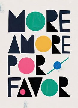 More Amore Por Favor: Geometric typography by Niklas Maximilian