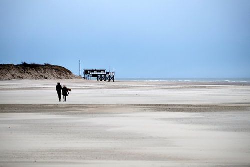 Op het strand