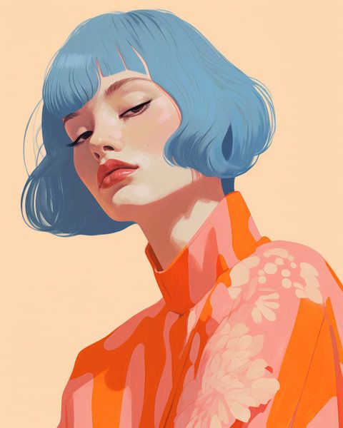 Moderne Illustration &quot;Lucy&quot; von Carla Van Iersel