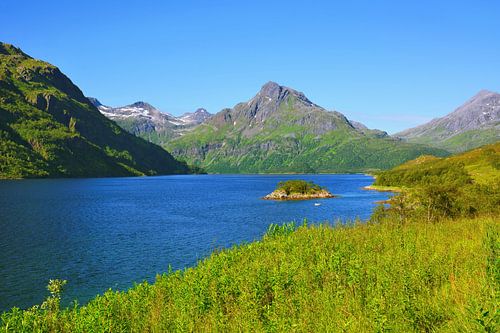 Blick auf den Innerfjorden nahe Møysalen