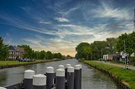 Looking over the poles to the Zuid-Willemsvaart in Weert, the Netherlands by Jolanda de Jong-Jansen thumbnail