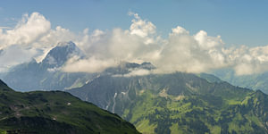 Panorama vom Zeigersattel zur Höfats