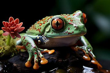 Green Frog by PixelPrestige