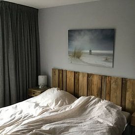 Klantfoto: Drenkelingenhuisje op het strand Terschelling van Sander Grefte, op HD Metal