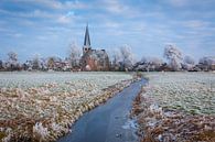 Blick auf die Stadt IJlst im Winter 2017. Wout Kok One2expose Fotografie. von Wout Kok Miniaturansicht