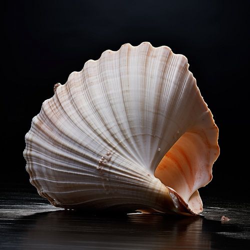 Zeeschelp op het strand