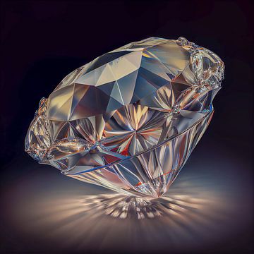 Portret van een diamant Edelsteen Illustratie van Animaflora PicsStock