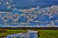 Rivier de Berkel - Hollands landschap in de Achterhoek (Almen)
