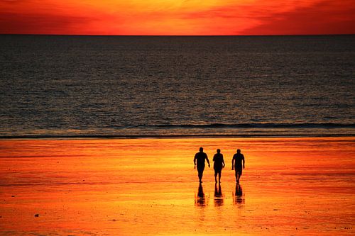 Zonsondergang met Vrienden, Broome, Australië