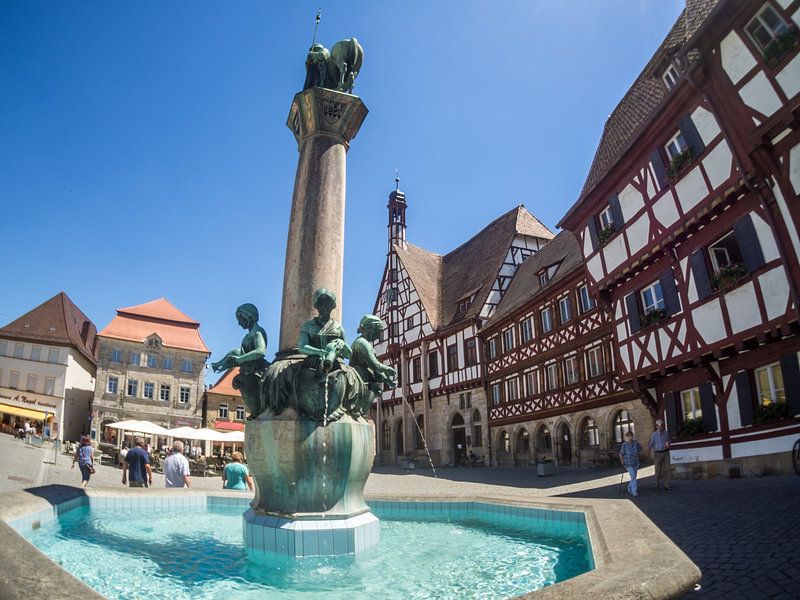 Kriegerbrunnen in Forchheim Bayern von Animaflora PicsStock