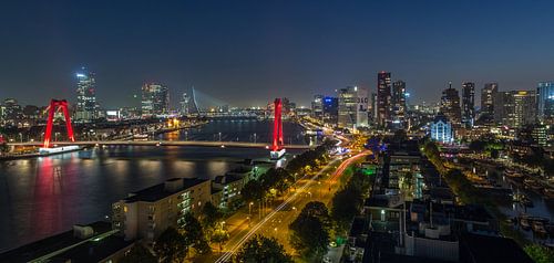 The skyline of Rotterdam by MS Fotografie | Marc van der Stelt