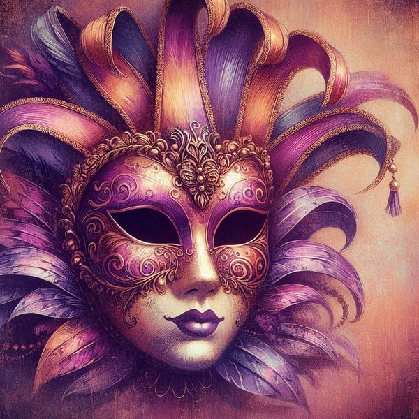 Venetiaans masker van Nicolette Vermeulen