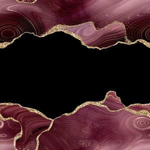 Burgund & Gold Glitter Achat Textur 04