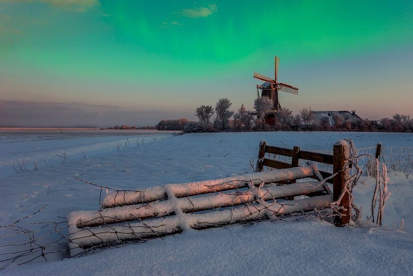Polarlicht Traum, Niederlande von Peter Bolman