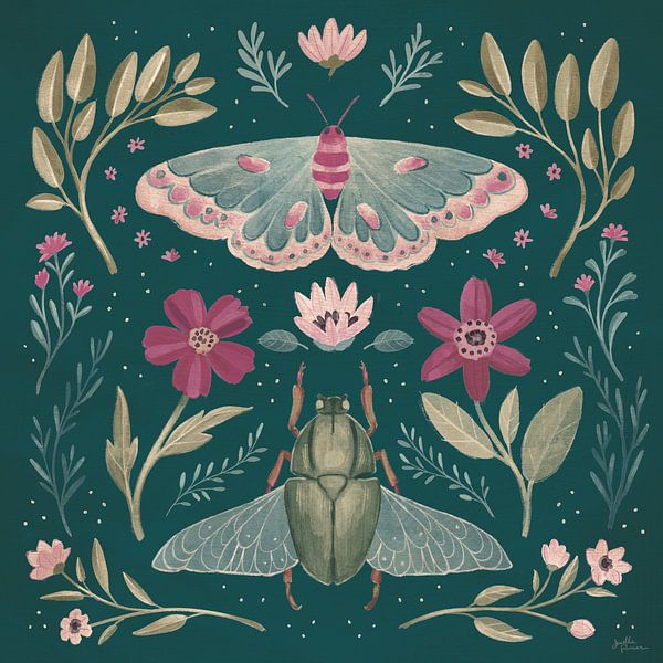 Winged Study III Plum, Janelle Penner by Wild Apple