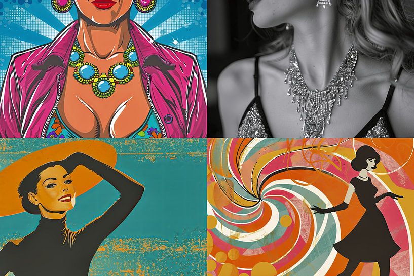 collage femmes portrait par Egon Zitter