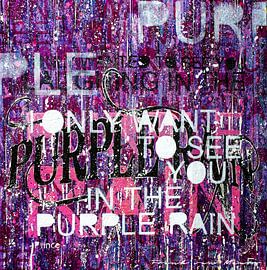 Acrylic painting Purple by Frank van Meurs