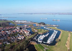 Willemstad Netherlands drone overview.