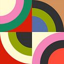 Bauhaus - circles in colorful 1 by Ana Rut Bre thumbnail