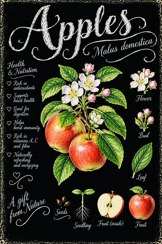 Apples – Malus Domestica Botanical Study