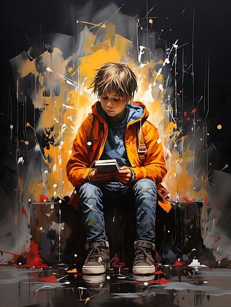 Banksy meets Pollock art by PixelPrestige