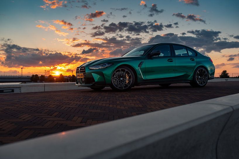 BMW M3 Competition G80 'Isle of Man Green' van Automotive Photography