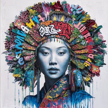 Asia Girl - Street Art - Urban 14