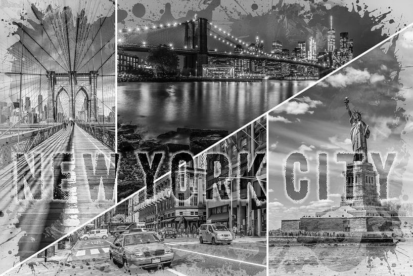 NEW YORK CITY Urban Collage No. 2 by Melanie Viola