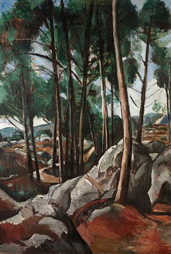 Andre Derain,Pad in het bos van Fontainebleau