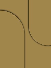 Vrouwelijkheid in oker van Mad Dog Art