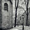 Detail Pieterskerk in Utrecht in de winter van André Blom Fotografie Utrecht