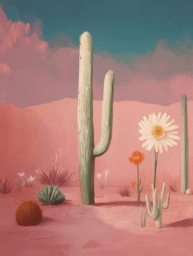 Mexican cacti in pastel colours by Studio Allee