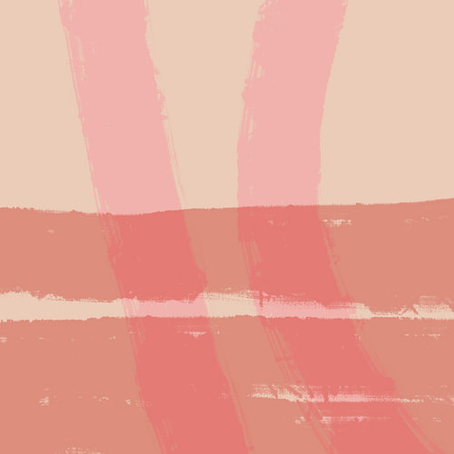 Pink lines. Abstract painting