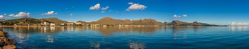 Prachtig panorama-uitzicht van Port de Pollenca, Mallorca