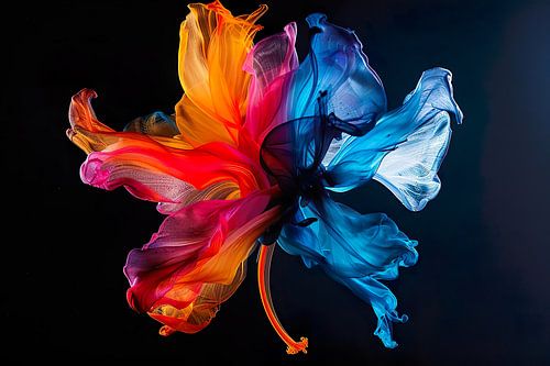 Abstract verfspat patroon